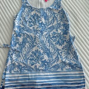 Lilly Pulitzer Blue and White Jumpsuit